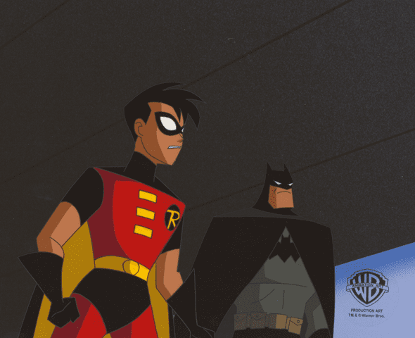 The New Batman Adventures Original Production Cel: "Batman and Robin"