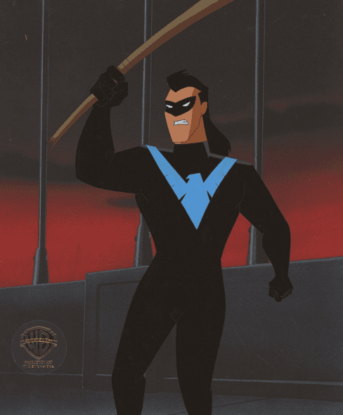 The New Batman Adventures Original Production Cel: "Nightwing"