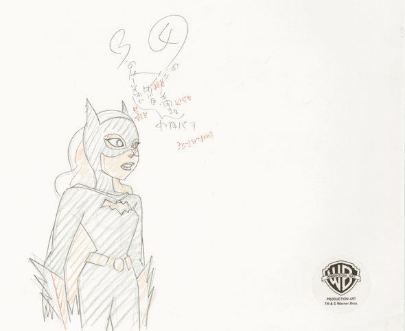 The New Batman Adventures Original Production Drawing: "Batgirl"