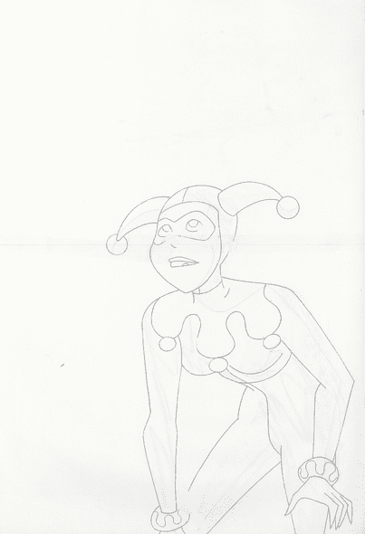 The New Batman Adventures Original Production Drawing (Oversized): "Harley Quinn"