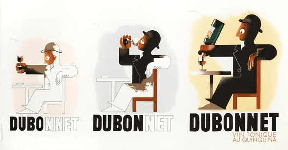 the RE Society Limited Edition Hand Pulled Lithograph on Paper: "Dubo Dubon Dubonnet"