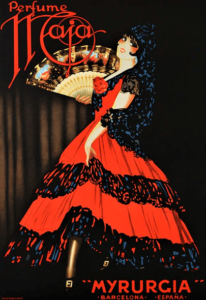 the RE Society Limited Edition Hand Pulled Lithograph on Paper: "Perfume Maja"