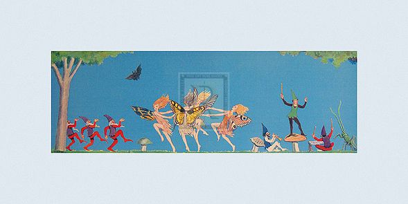 The Victorian Collection Hand Numbered Limited Edition Print on Paper :"Fairy Frolics"