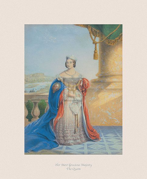The Victorian Collection Hand Numbered Limited Edition Print on Paper :"Her Most Gracious Majesty The Queen"