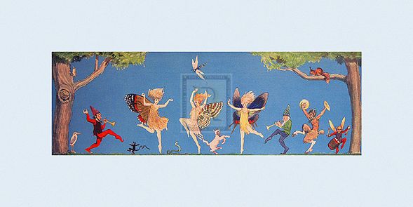The Victorian Collection Hand Numbered Limited Edition Print on Paper :"Pixie Revels"