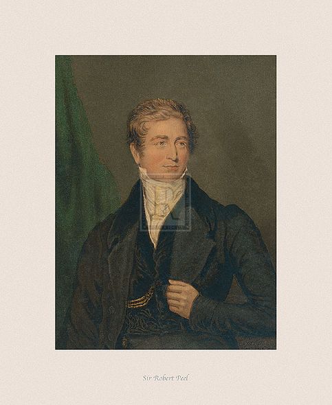 The Victorian Collection Hand Numbered Limited Edition Print on Paper :"Sir Robert Peel"