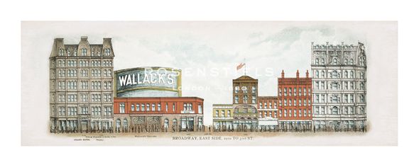 The Vintage Collection Hand Numbered Limited Edition Print on Paper :"Broadway - East Side 29th to 31st St."