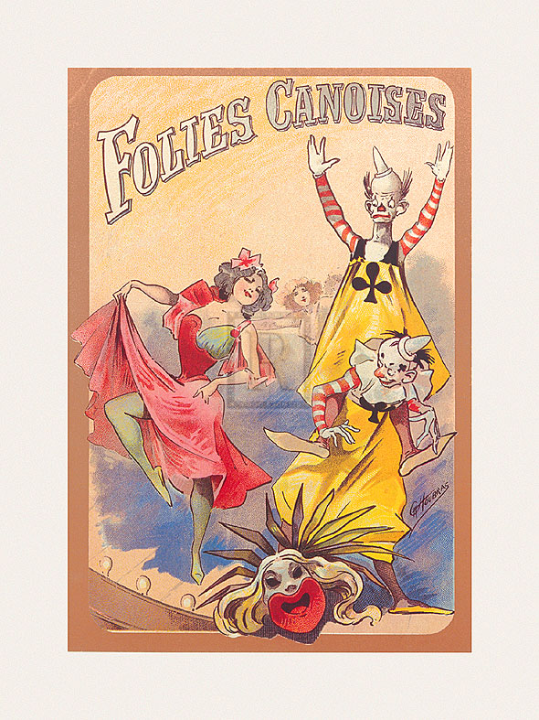 The Vintage Collection Hand Numbered Limited Edition Print on Paper :"Gaiety Girls - Folies Canoises"