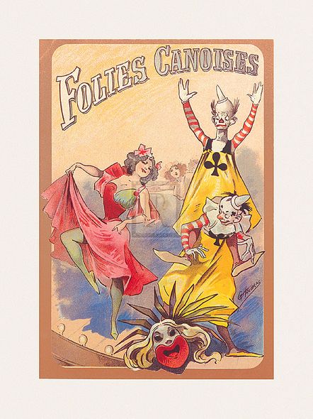The Vintage Collection Hand Numbered Limited Edition Print on Paper :"Gaiety Girls - Folies Canoises"