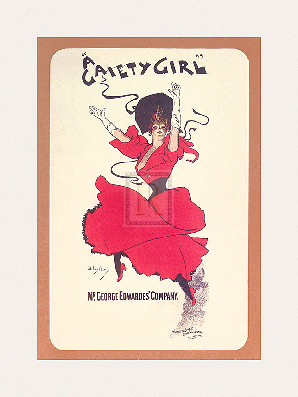The Vintage Collection Hand Numbered Limited Edition Print on Paper :"Gaiety Girls - Gaiety Girl"