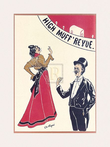 The Vintage Collection Hand Numbered Limited Edition Print on Paper :"Gaiety Girls - High Muff Revue"
