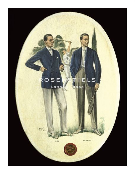 The Vintage Collection Hand Numbered Limited Edition Print on Paper :"Lawn Tennis Fashions"