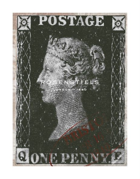 The Vintage Collection Hand Numbered Limited Edition Print on Paper :"Penny Stamp IV"