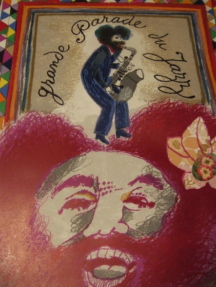 Theo Tobiasse Embellished Hand-signed Lithographic Print: "Grande Parade Du Jazz, New Orleans"
