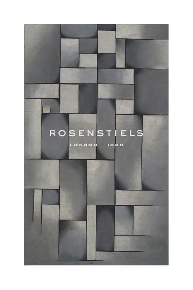 Theo Van Doesburg Hand Numbered Limited Edition Print on Paper :"Composition in Gray (Rag-time)"