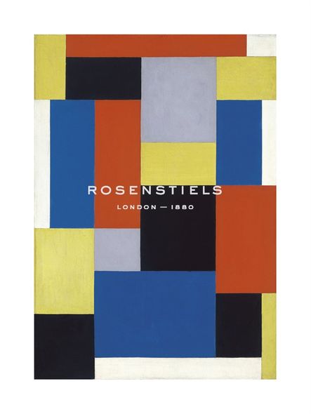 Theo Van Doesburg Hand Numbered Limited Edition Print on Paper :"Composition XX, 1920"