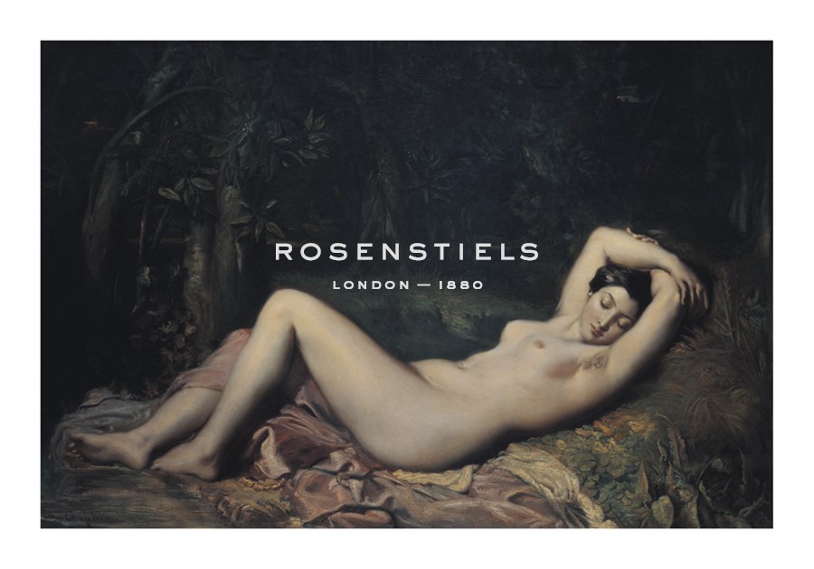 Theodore Chasseriau Hand Numbered Limited Edition Print on Paper :"Sleeping Nymph, 1850"