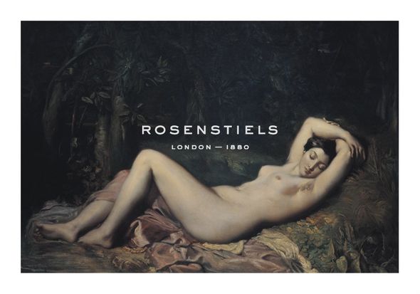 Theodore Chasseriau Hand Numbered Limited Edition Print on Paper :"Sleeping Nymph, 1850"