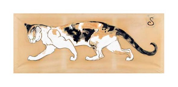 Theophile Steinlen Fine Art Open Edition Gicl&eacute;e:"The Cat"