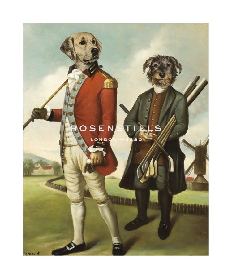 Thierry Poncelet Hand Numbered Limited Edition Print on Paper :"Golfers From The North"