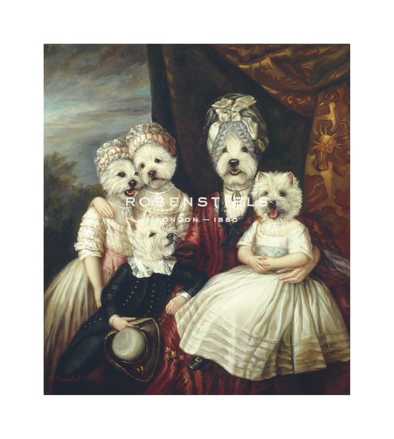Thierry Poncelet Hand Numbered Limited Edition Print on Paper :"Les Enfants de la Comtesse II"