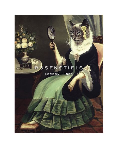 Thierry Poncelet Hand Numbered Limited Edition Print on Paper :"Moustaches Dans le Miroir"