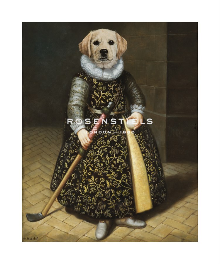 Thierry Poncelet Hand Numbered Limited Edition Print on Paper :"The Oldest Lady Golfer"