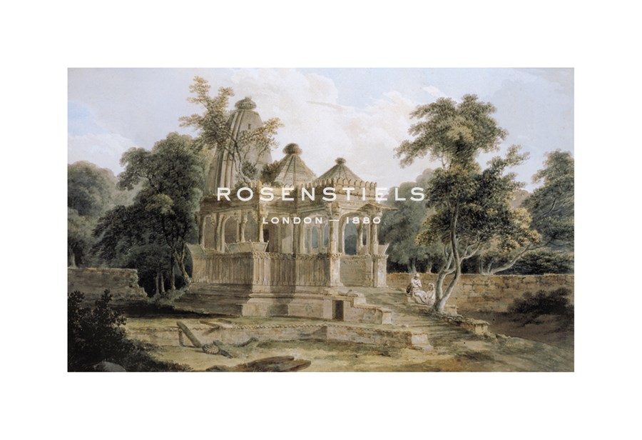 Thomas and William Daniell Hand Numbered Limited Edition Print on Paper :"A Hindu Temple in the Fort Of Rohtas"