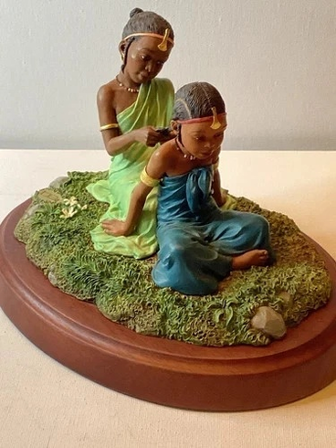 Thomas Blackshear Limited Edition Porcelain: "Sisters Forever"