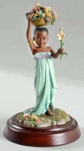 Thomas Blackshear Limited Edition Porcelain: "The Flower Girl"