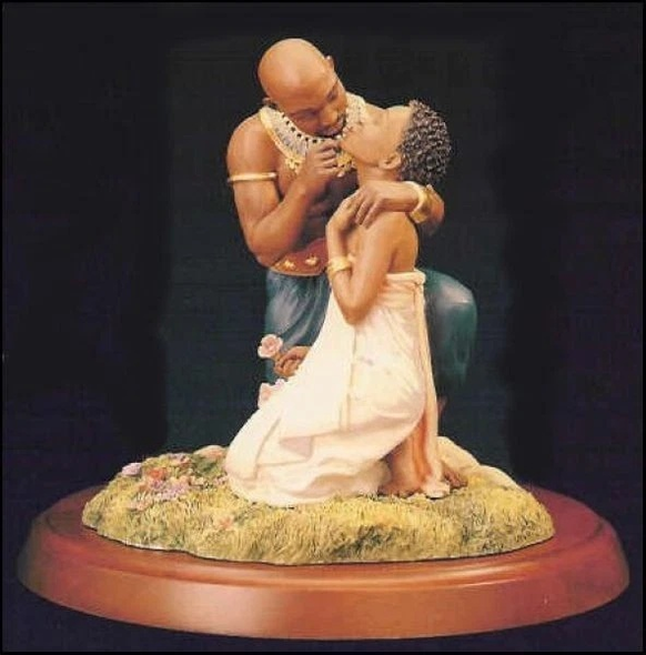 Thomas Blackshear Limited Edition Porcelain: "The Kiss"