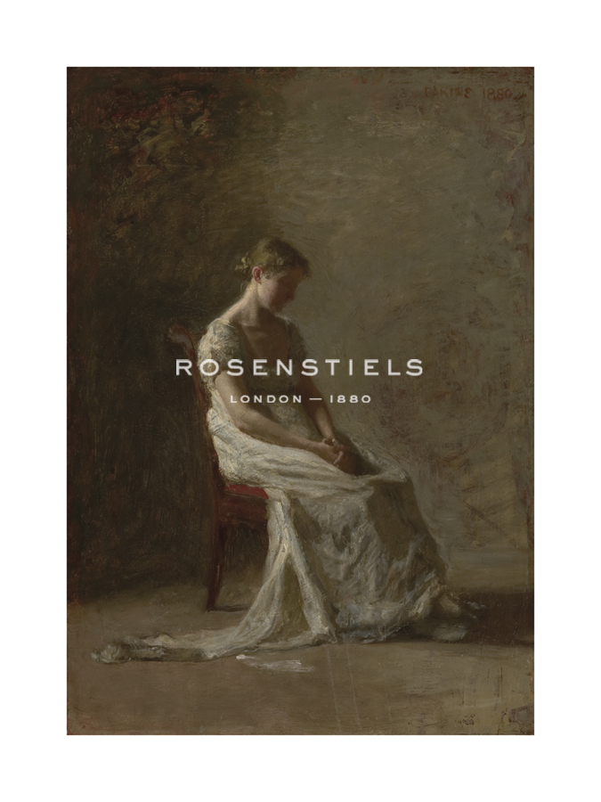 Thomas Eakins Hand Numbered Limited Edition Print on Paper :"Retrospection"
