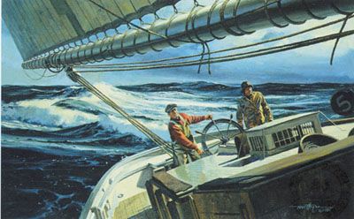 Thomas Hoyne Hand Signed and Numbered Limited Edition Lithograph "Holding Her to It "
