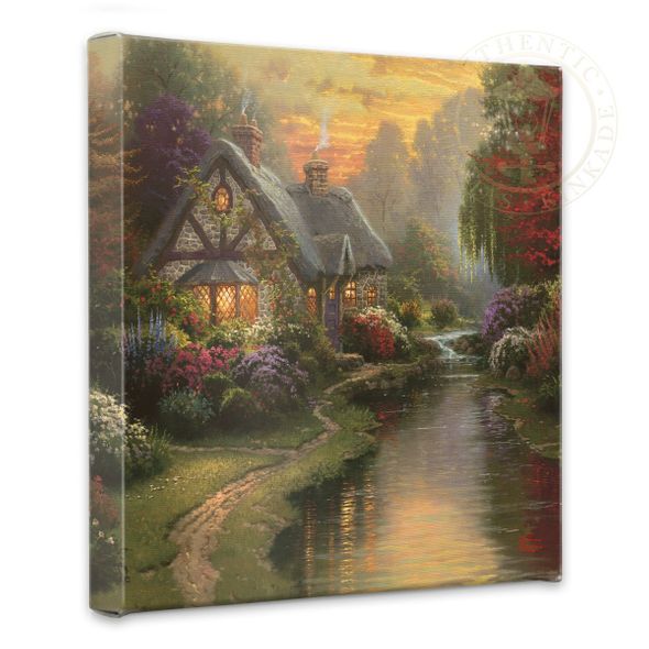 Thomas Kinkade Studios: "A Quiet Evening - 14' x 14' Gallery Wrapped Canvas"