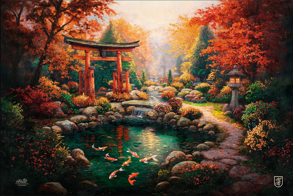 Francisco Caballero Signed Limited Edition Giclee Print:"Garden of Tranquility"