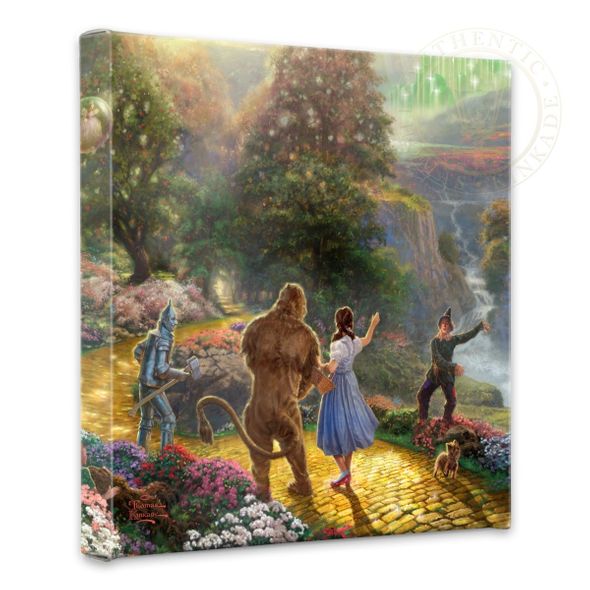 Thomas Kinkade Studios: "Dorothy Discovers the Emerald City - 14' x 14' Gallery Wrapped Canvas"