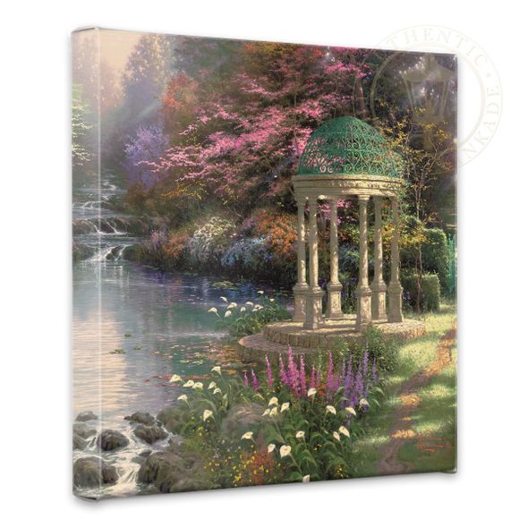 Thomas Kinkade Studios: "The Garden of Prayer - 14' x 14' Gallery Wrapped Canvas"