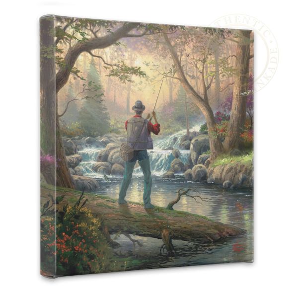 Thomas Kinkade Studios: "It Doesn’t Get Much Better - 14' x 14' Gallery Wrapped Canvas"
