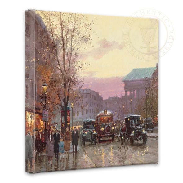 Thomas Kinkade Studios: "Paris Twilight - 14' x 14' Gallery Wrapped Canvas"