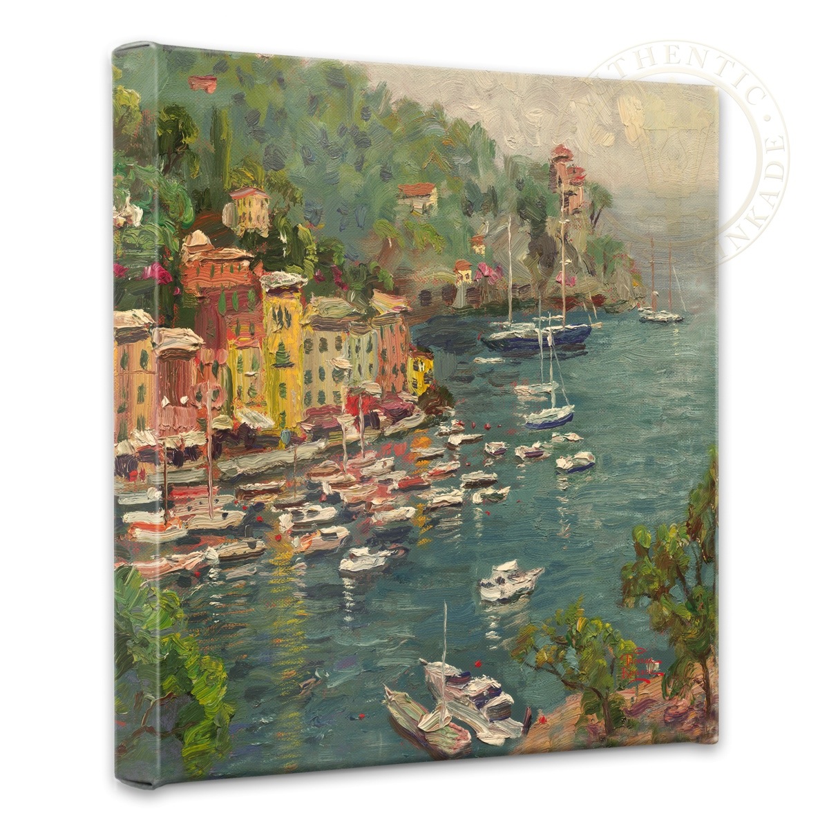 Thomas Kinkade Studios "Portofino 14' x 14' Gallery Wrapped Canvas
