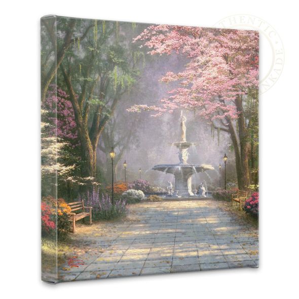Thomas Kinkade Studios: "Savannah Romance - 14' x 14' Gallery Wrapped Canvas"