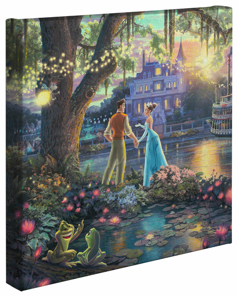 Thomas Kinkade Studios: "Disney The Princess and the Frog - 14' x 14' Gallery Wrapped Canvas"