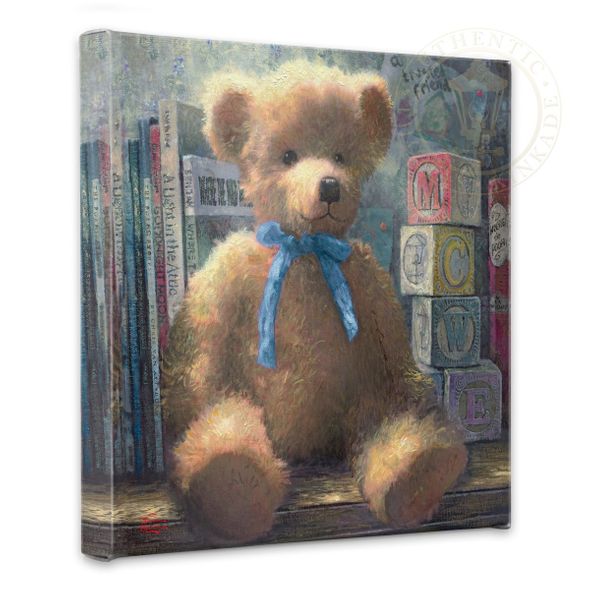 Thomas Kinkade Studios: "A Trusted Friend, Blue Bell - 14' x 14' Gallery Wrapped Canvas"
