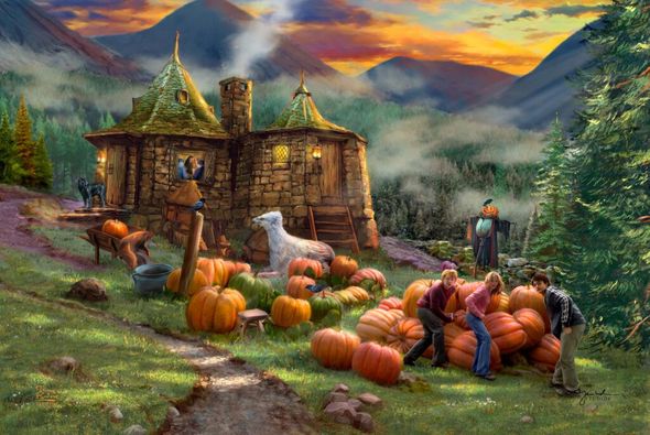 Harry Potter™ Limited Edition Fine Art Giclee:"Hagrid's Hut"