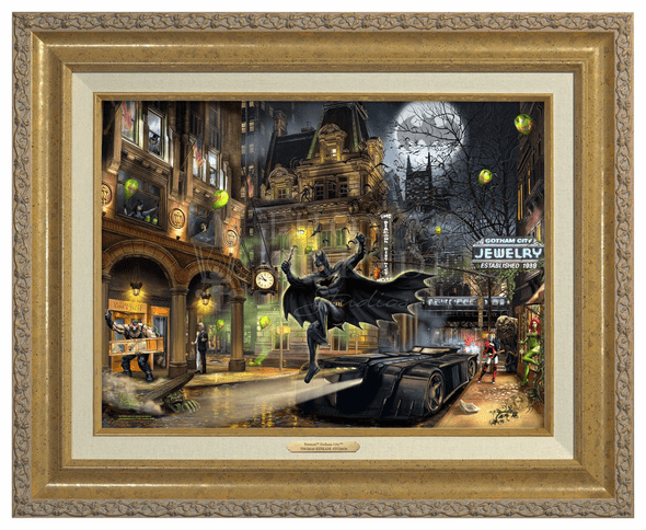Thomas Kinkade 12" x 16" Framed Canvas Classics:"Batman™ Gotham City™"