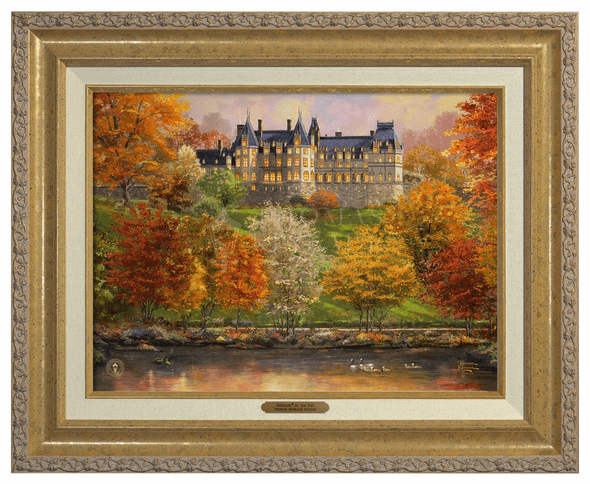Thomas Kinkade 12" x 16" Framed Canvas Classics:"Biltmore in the Fall"