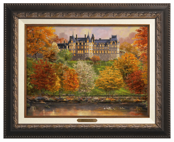 Thomas Kinkade 12" x 16" Framed Canvas Classics:"Biltmore in the Fall"