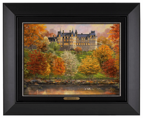Thomas Kinkade 12" x 16" Framed Canvas Classics:"Biltmore in the Fall"