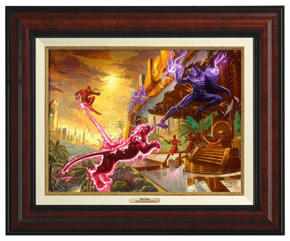 Thomas Kinkade 12" x 16" Framed Canvas Classics:"Black Panther"