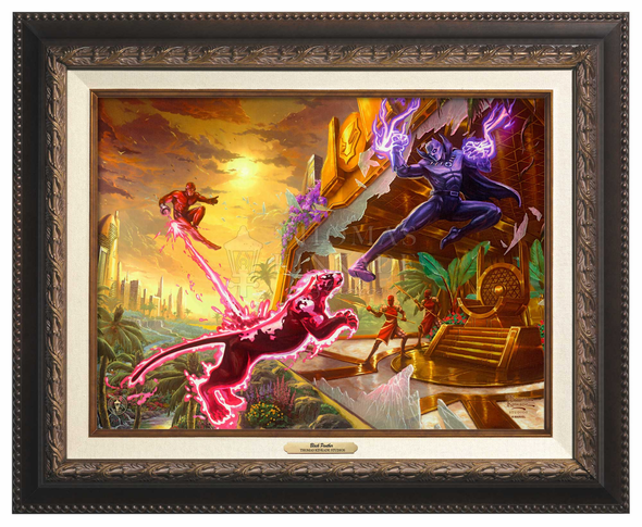 Thomas Kinkade 12" x 16" Framed Canvas Classics:"Black Panther"